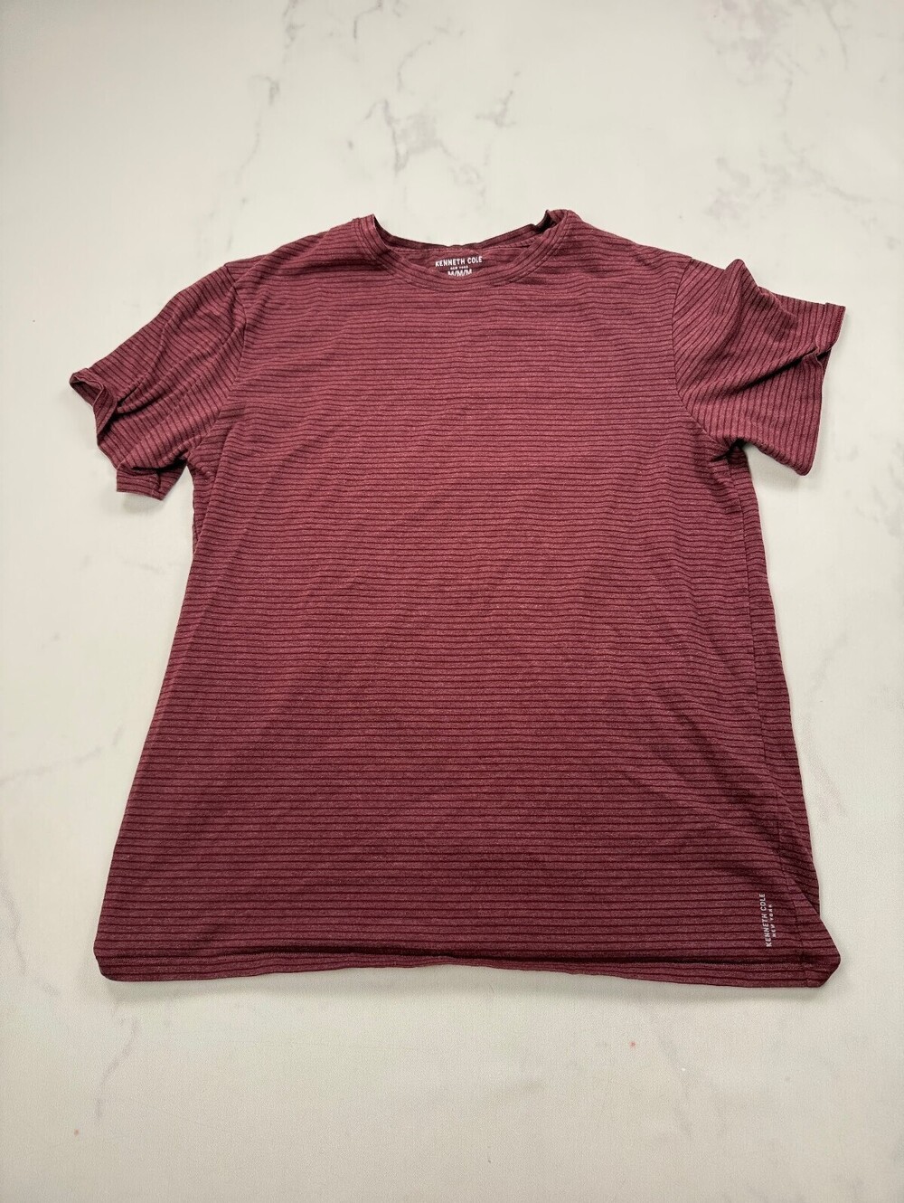 Kenneth Cole T Shirt Burgundy Contemporary Everyday Essential - Mens M